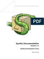 Sympy Docs PDF 1.4 PDF