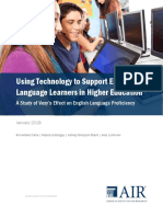 Using Technology To Support English Language Learners in Higher Education