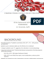 Perioperative Thrombocytopenia: Evidence, Evaluation, and Emerging Therapies