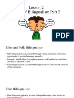Lesson 3 Types of Bilingualism Part 2