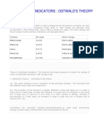 Theory of Indicators Ostwalds Theory