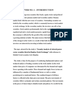 Chapter No. 1: Introduction: Sector Securities Listed in Bombay Stock Exchange" With Reference To