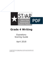 2018 STAAR Gr4 Writing Scoring Guide 09-14-18