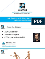AdaptTo2016 Unit Testing With Sling and AEM Mocks Stefan Seifert