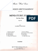 Gretchaninov, Alexander - Clarinet Miniatures