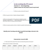 PP Report Writing Template A and B