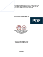 Factors Affecting The Course Preferences of Fourth Year Students Nincandra Milagros Bobiles PDF