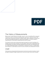 The History of Measurements