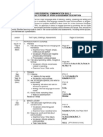 1002 Synopsis, Weekly Scheme, Assessments