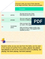 Stative and Dynamic Verbs