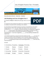 Engexam - info-CAE Reading and Use of English Practice Test 1 Printable