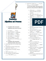 Possessive Adjectives and Pronouns