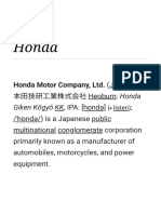 Honda - Wikipedia PDF