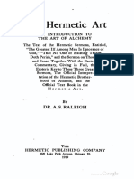 1919 Raleigh The Hermetic Art PDF
