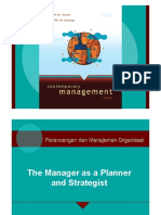 Manager As A Planner and Strategist PDF