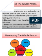 Lesson 2 Developing The Whole Person