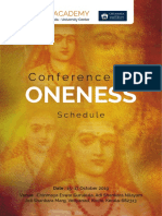 Conference On ONENESS Schedule I4