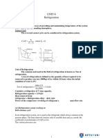 Mechanical Engineering Applied-Thermodynamics Refrigeration Notes