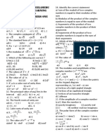 12th Complex One Marks Test