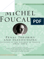 (Michel Foucault, Lectures at The Collège de France) Michel Foucault, Burchell, G. (Translator) - Penal Theories and Institutions - Lectures at The Collège de France, 1971-1972 (2019)