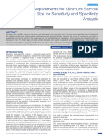 Minimum Sample For Diagnostic Test