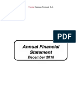 Annual Financial Statements December 2016 - Toyota Caetano Portugal