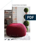 Pouf Knitting Pattern