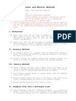 Accessor and Mutator Methods