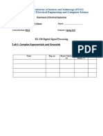 EE-330 Digital Signal Processing Lab1 Co