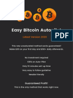 Earn Bitcoin Autopilot, No Investment Required 100% On Auto-Pilot