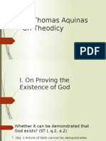 ST Thomas Aquinas On Theodicy