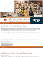Himalayan Yoga Association Yoga School Teacher Training in Rishikesh India 2020