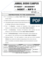 XII NEET - RPT-1 - Q.Paper - 22-03-2020 PDF