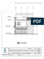 Right Elevation: Parapet Line