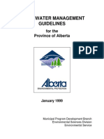 Stormwater Management Guidelines: For The Province of Alberta