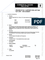 Engine, Turbine, Release of No. 5 Labyrinth Seal Air Tube Slip Joint - Replacement