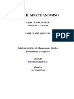 A Report On Retail Merchandising