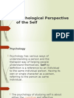 Psychological Perspective of The Self