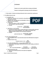 Chapter 4: Analysis of Financial Statements