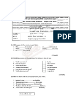 English Test Paper Grade 4 Western Province