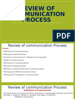 Review of Communication Process: Aashish Parihar Lecturer College of Nursing, Aiims Jodhpur