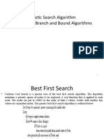 Best First and Branch and Bound Algo