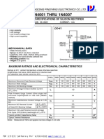 1N4001 THRU 1N4007: Technical Specifications of Silicon Rectifier