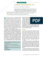 Staged Description of The Finkelstein Test