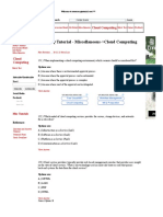 MCQ Tutorial - MCQ Questions For Set 31 in Cloud Computing