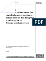 Dimensions Tolerenaces On Weld and Positions