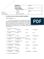 SDN Mekanderejo Ii Penilaian Akhir Tahun TAHUN PELAJARAN 2019/2020