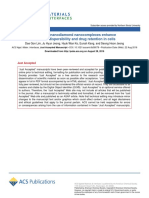 Paclitaxel-Nanodiamond Nanocomplexes Enhance Aqueous Dispersibility and Drug Retention in Cells