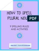 Activities - How To Spell Plural Nouns