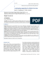 Outcome of Patients Undergoing Amputation For Diabetic Foot Ulcer